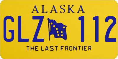 AK license plate GLZ112