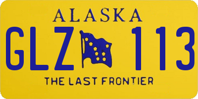 AK license plate GLZ113