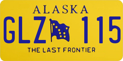 AK license plate GLZ115