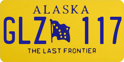 AK license plate GLZ117