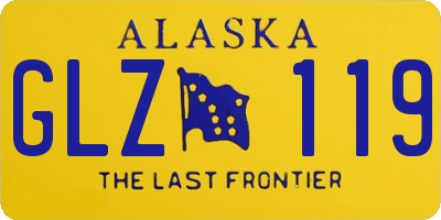 AK license plate GLZ119