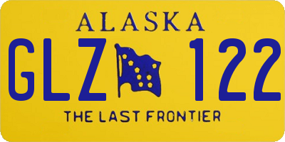 AK license plate GLZ122