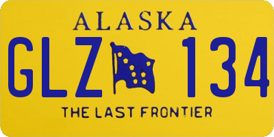 AK license plate GLZ134