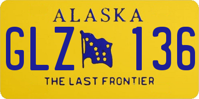 AK license plate GLZ136