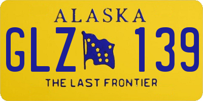 AK license plate GLZ139