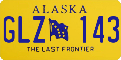 AK license plate GLZ143