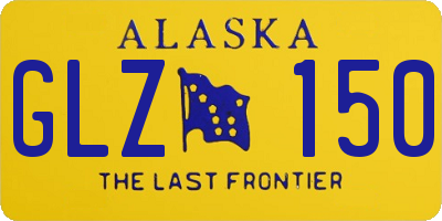 AK license plate GLZ150
