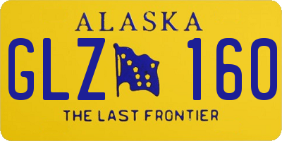 AK license plate GLZ160