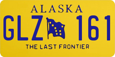 AK license plate GLZ161