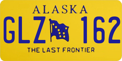 AK license plate GLZ162