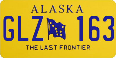 AK license plate GLZ163