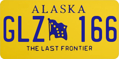 AK license plate GLZ166