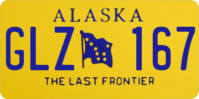 AK license plate GLZ167
