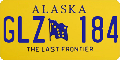 AK license plate GLZ184