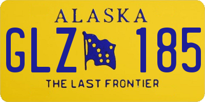 AK license plate GLZ185