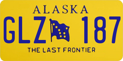 AK license plate GLZ187