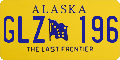 AK license plate GLZ196