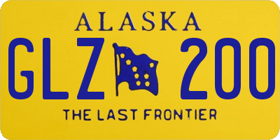 AK license plate GLZ200