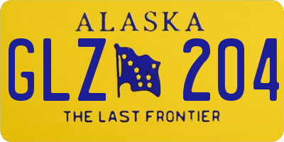 AK license plate GLZ204