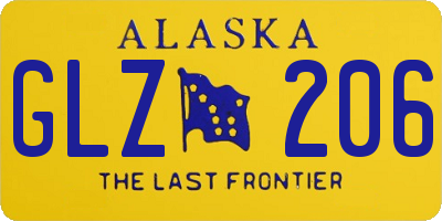 AK license plate GLZ206