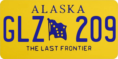 AK license plate GLZ209