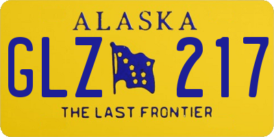 AK license plate GLZ217