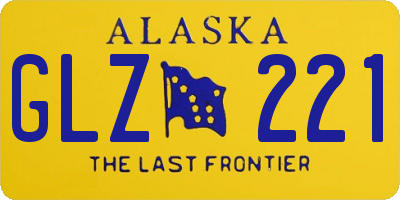 AK license plate GLZ221