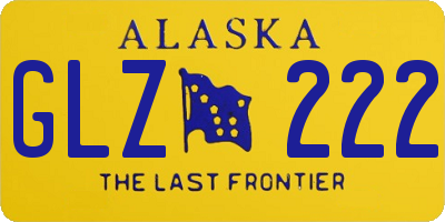 AK license plate GLZ222