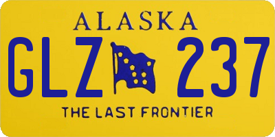 AK license plate GLZ237