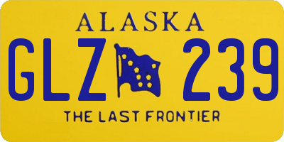 AK license plate GLZ239
