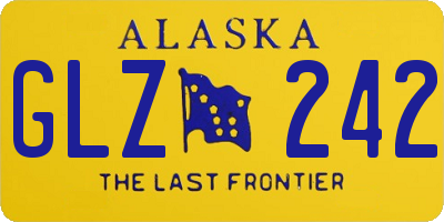 AK license plate GLZ242
