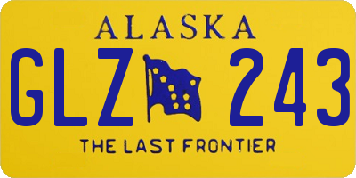 AK license plate GLZ243