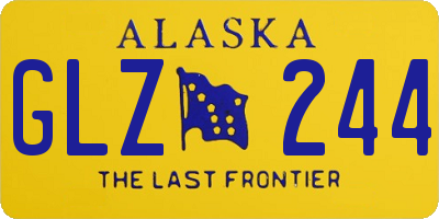 AK license plate GLZ244