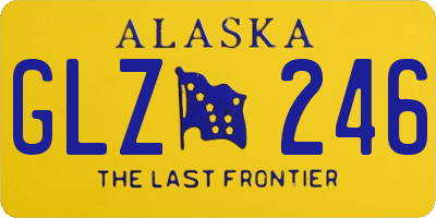 AK license plate GLZ246