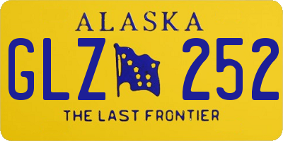 AK license plate GLZ252