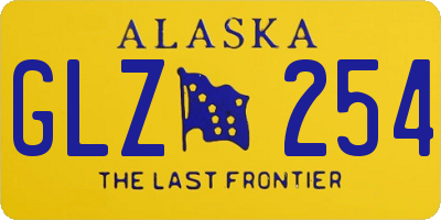 AK license plate GLZ254