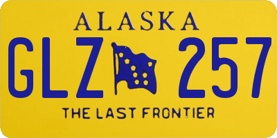 AK license plate GLZ257