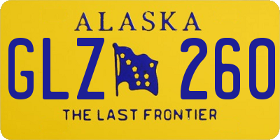 AK license plate GLZ260