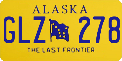 AK license plate GLZ278