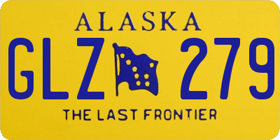 AK license plate GLZ279