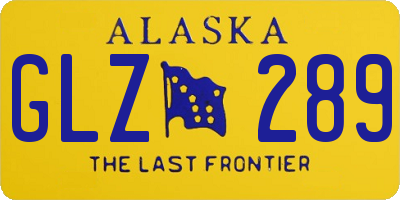 AK license plate GLZ289