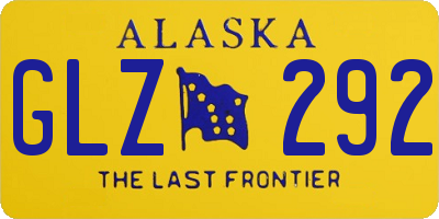 AK license plate GLZ292