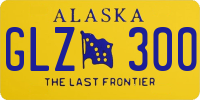 AK license plate GLZ300