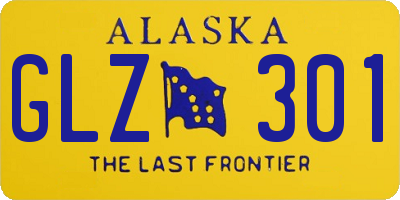 AK license plate GLZ301