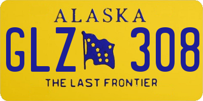 AK license plate GLZ308