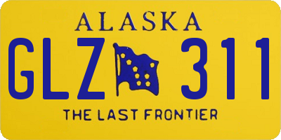 AK license plate GLZ311