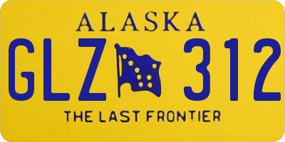 AK license plate GLZ312