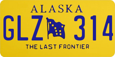 AK license plate GLZ314