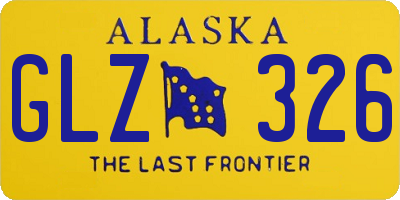 AK license plate GLZ326