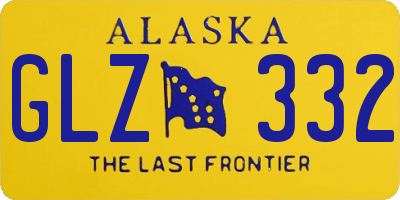 AK license plate GLZ332